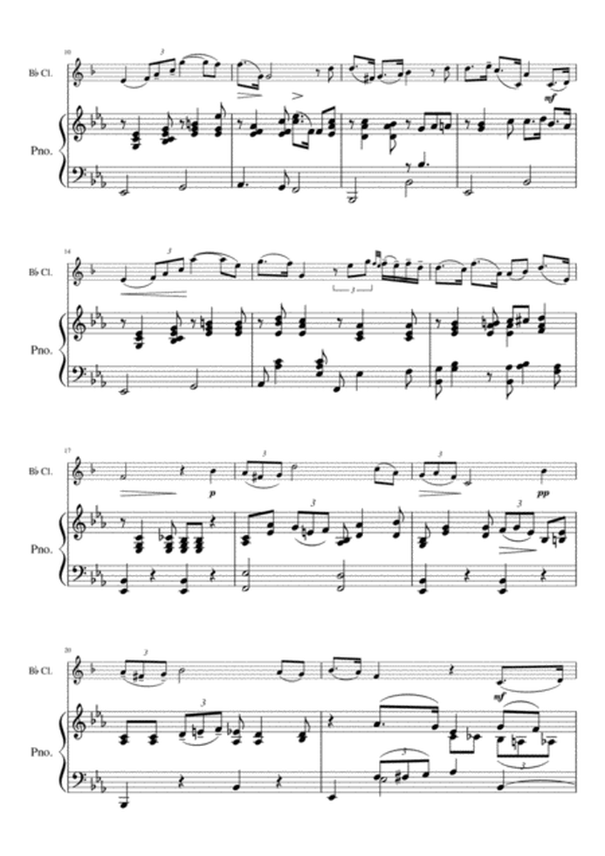 Estrellita for Bb Clarinet and Piano