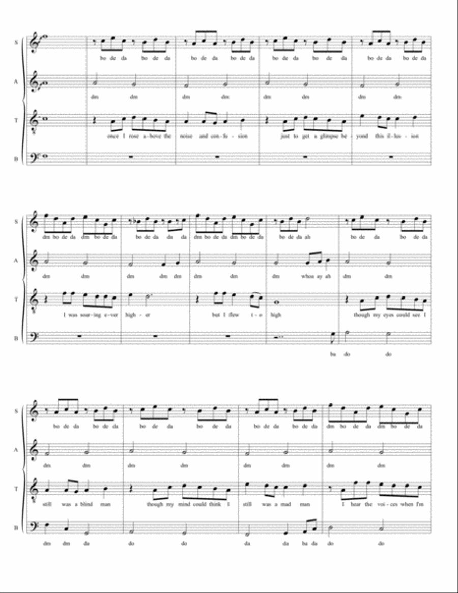 Carry On Wayward Son 4-Part scores gallery preview page 4