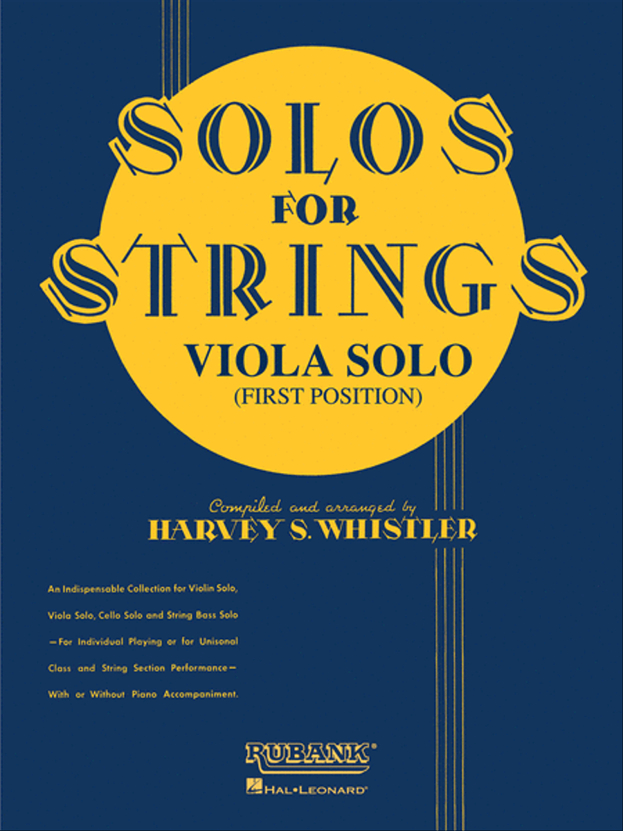 Solos For Strings - Viola Solo (First Position) String Orchestra scores gallery preview page 1