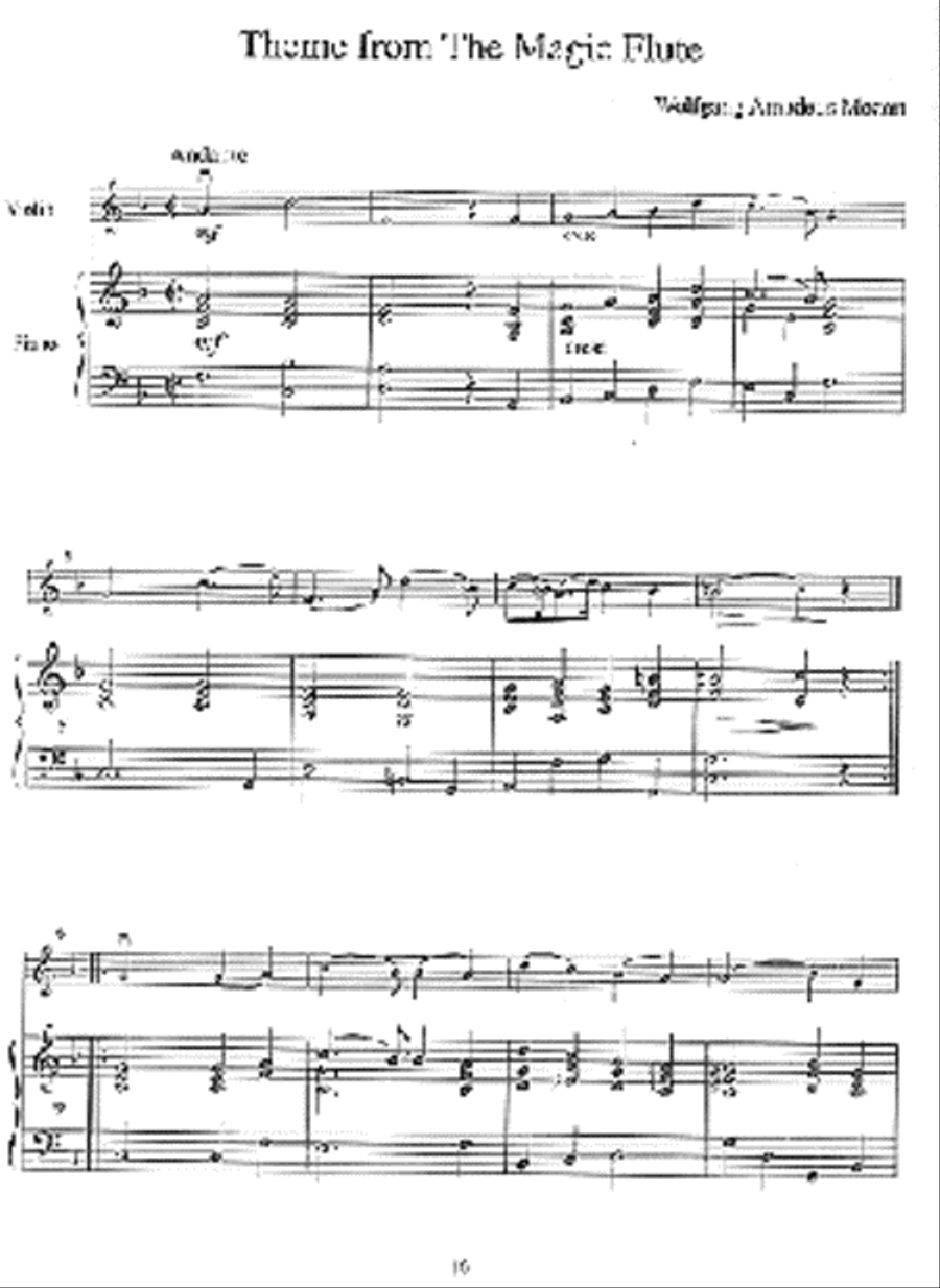 The Student Violinist: Mozart