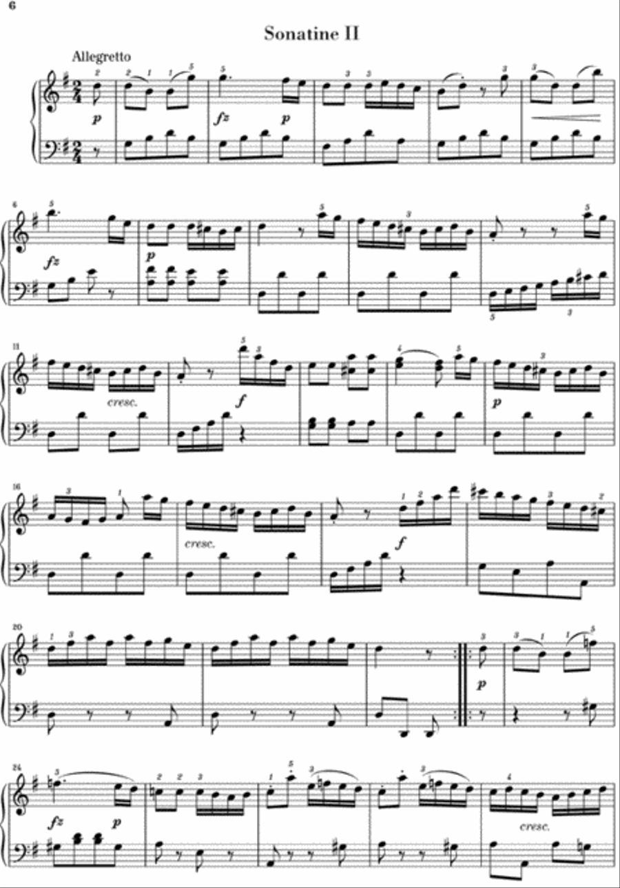 6 Sonatinas, Op. 36 6 Sonatinas, Op. 36 Piano Solo scores gallery preview page 3
