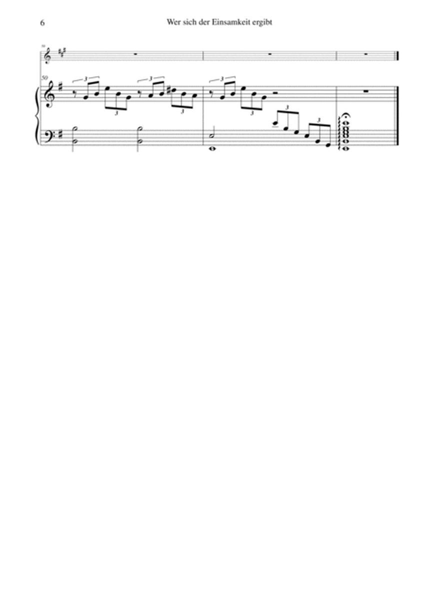 Gesänge des Harfners (Songs of the Harpist) for clarinet and piano image number null
