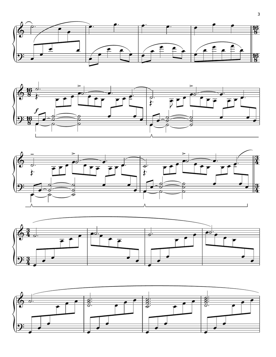 Mother's Song Piano Solo scores gallery preview page 3