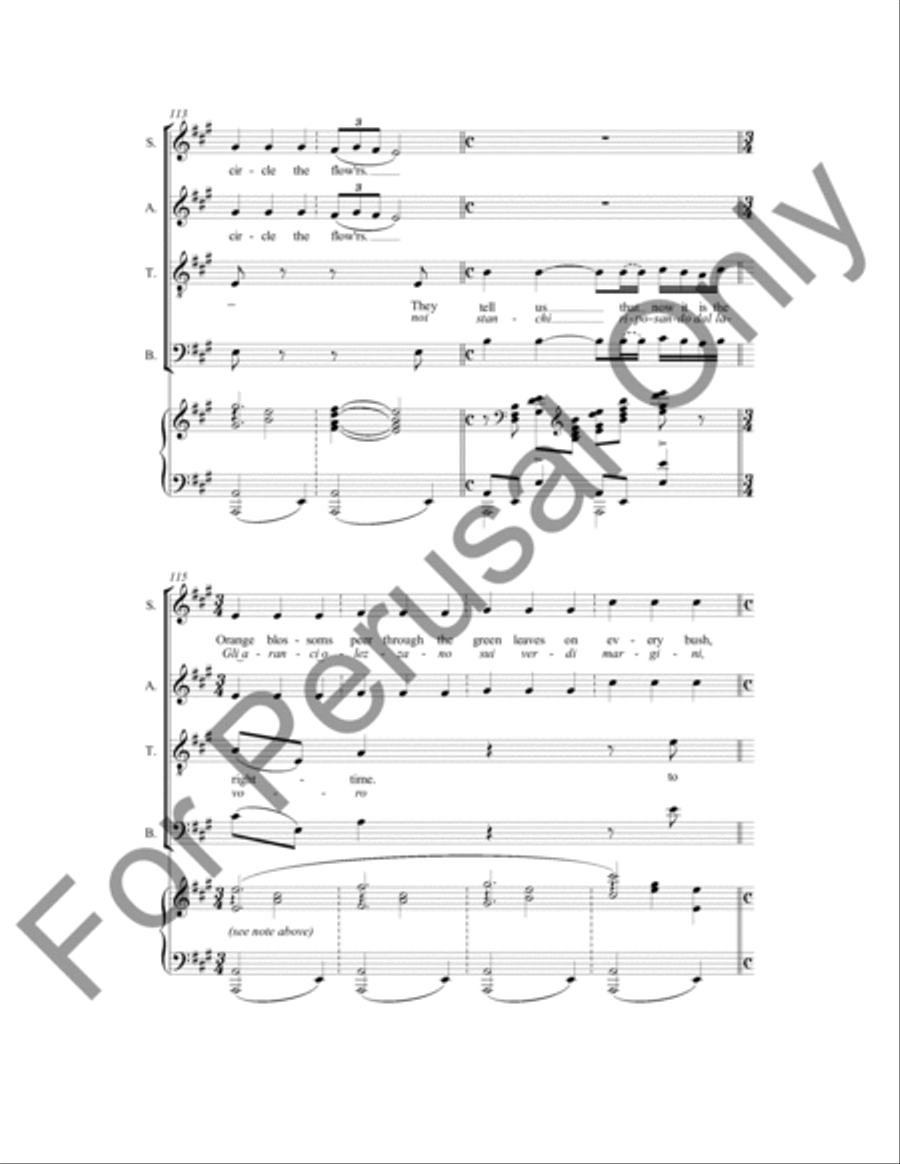 Song Of Spring 4-Part scores gallery preview page 11