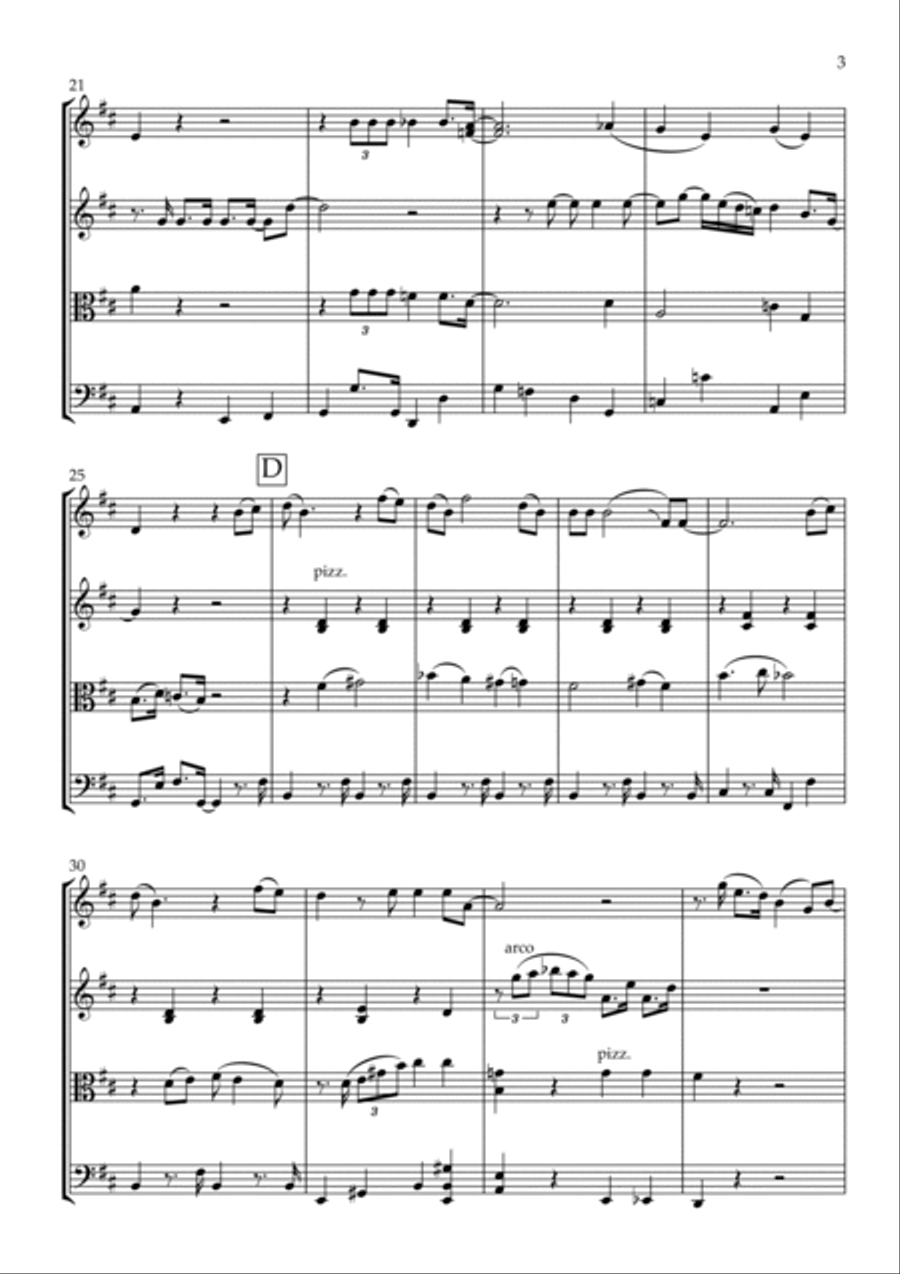 They Can't Take That Away From Me String Quartet scores gallery preview page 5