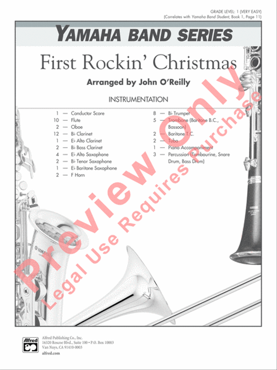 First Rockin' Christmas First Rockin' Christmas Concert Band scores gallery preview page 2