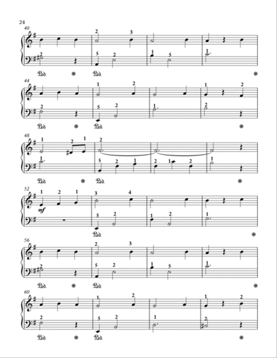 Soltane Ghalbha (Level 1B) سلطان قلب‌ها Easy Piano scores gallery preview page 3