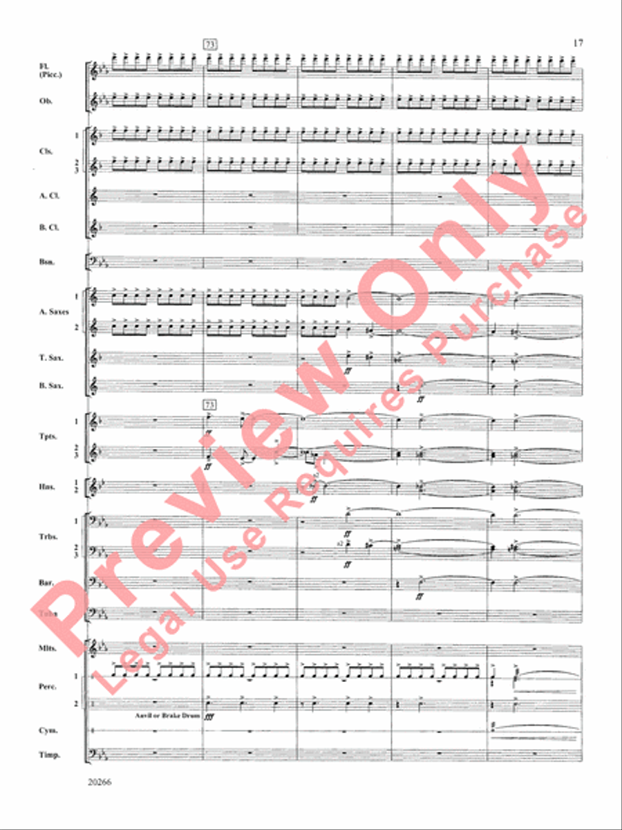 Ghost Fleet Ghost Fleet Concert Band scores gallery preview page 18