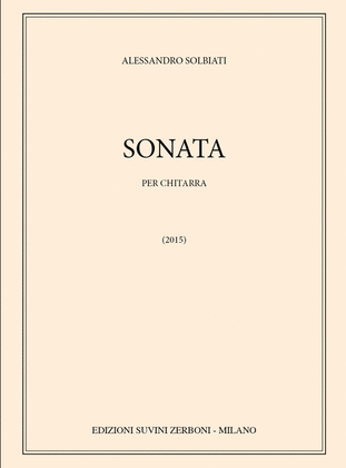 Book cover for Sonata per chitarra