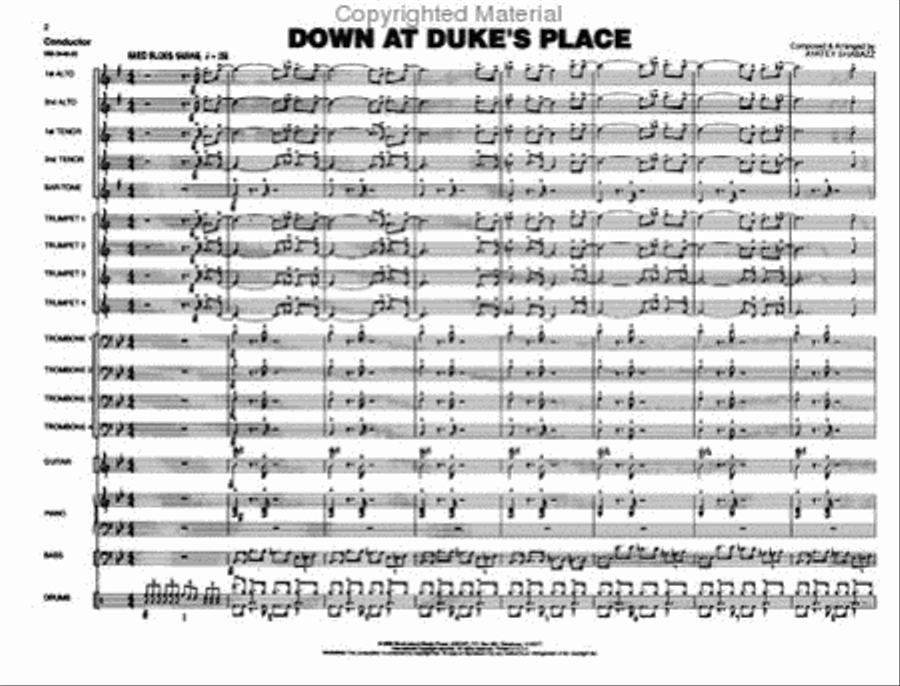 Down At Duke's Place Down At Duke's Place Jazz Ensemble scores gallery preview page 2