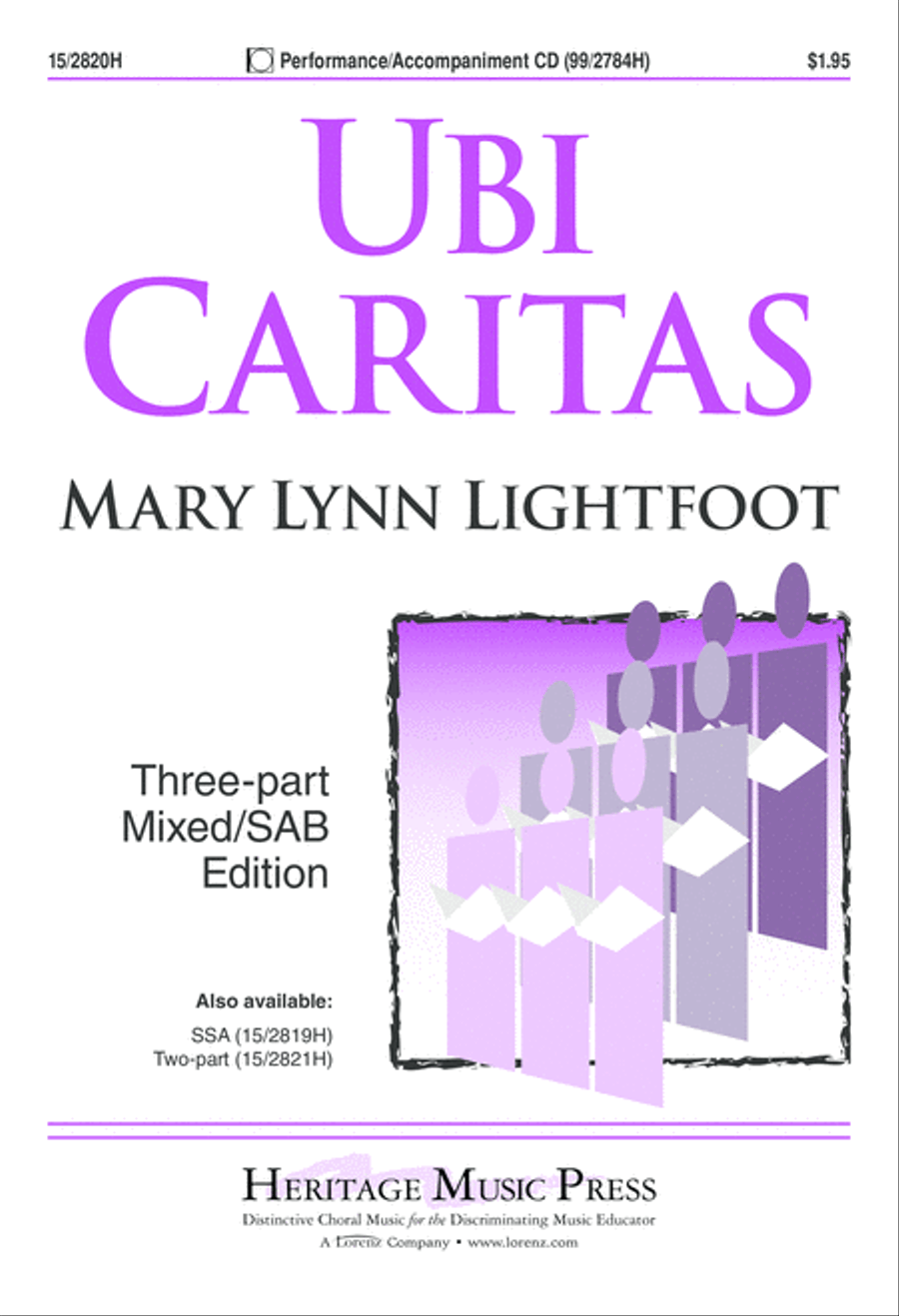 Ubi Caritas 3-Part scores gallery preview page 2
