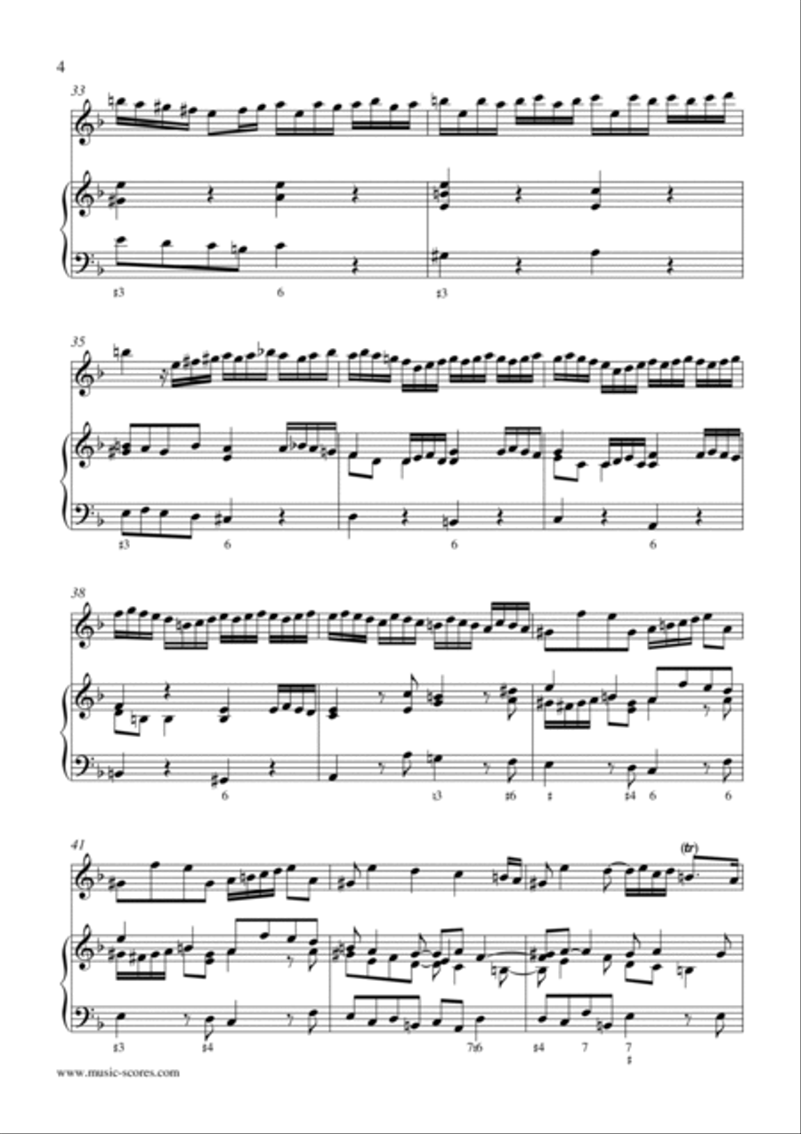 Veracini Allegro - Violin and Piano Violin Solo scores gallery preview page 4