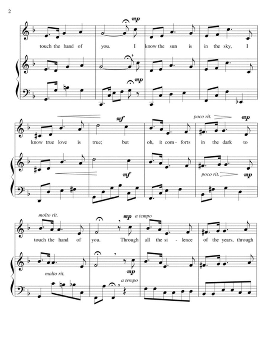 The Hand of You - medium voice-piano image number null