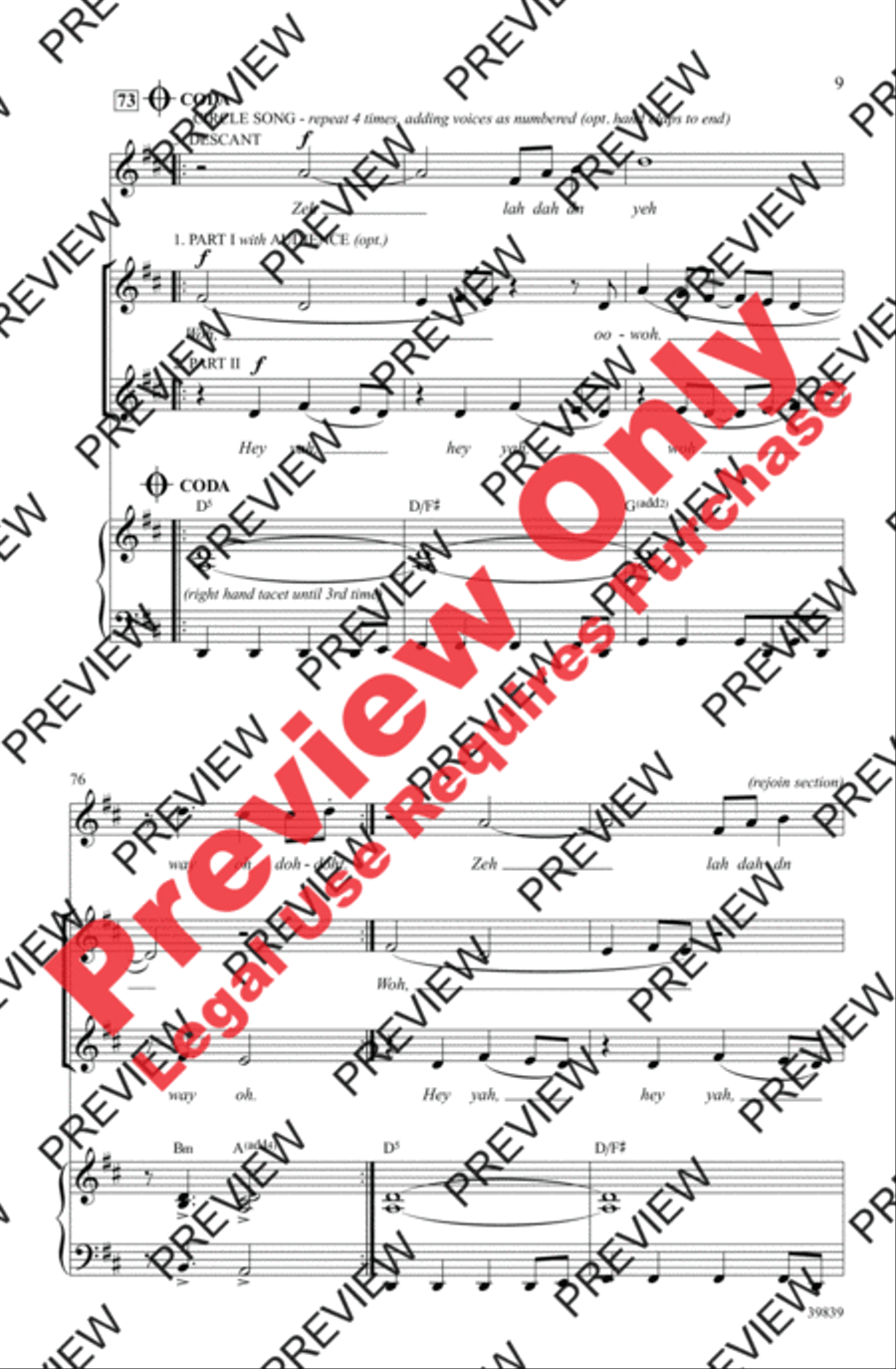 Rhythms of One World 2-Part scores gallery preview page 9