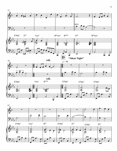 Christmas Carol Medley, for trumpet, cello, and piano image number null
