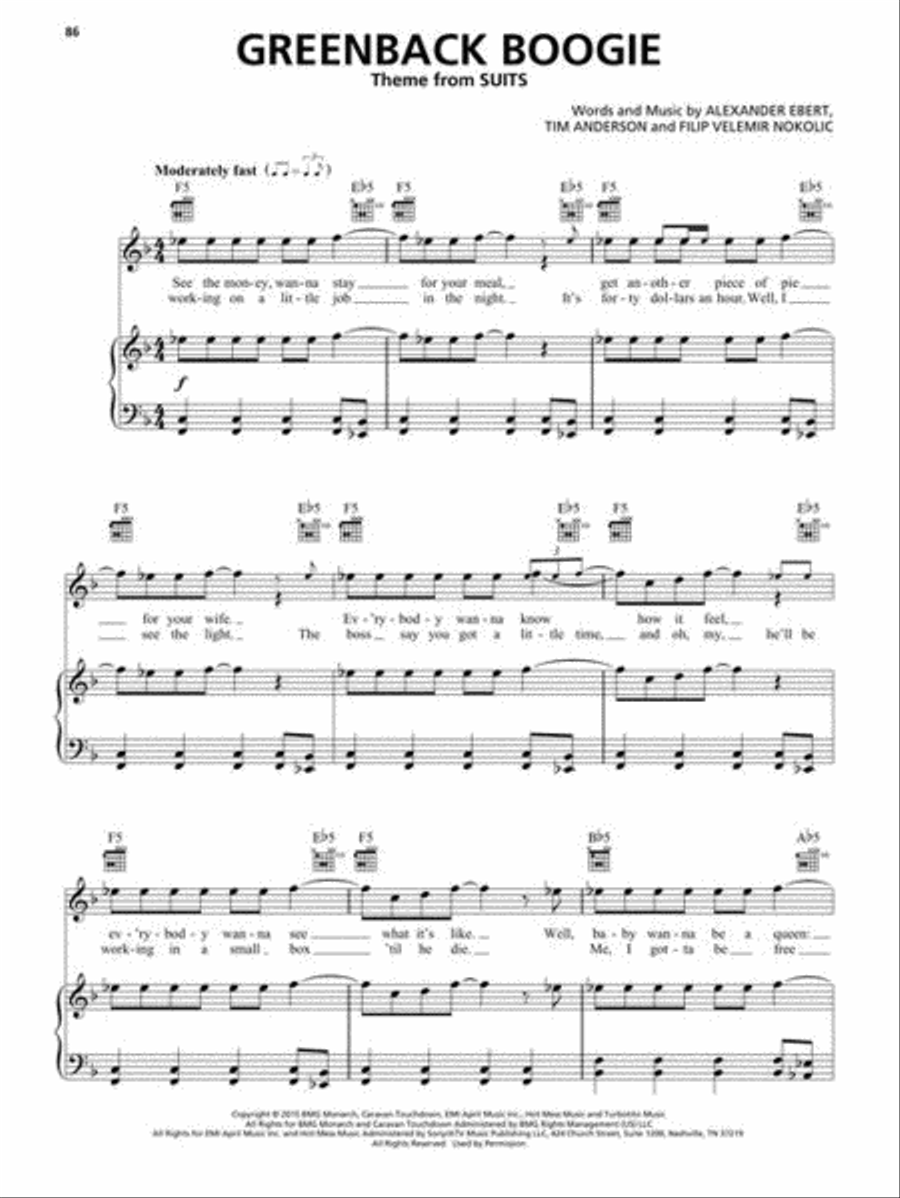 Big Book of TV Theme Songs – 2nd Edition Piano, Vocal, Guitar scores gallery preview page 9