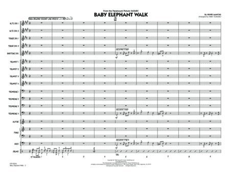 Baby Elephant Walk - Conductor Score (Full Score)