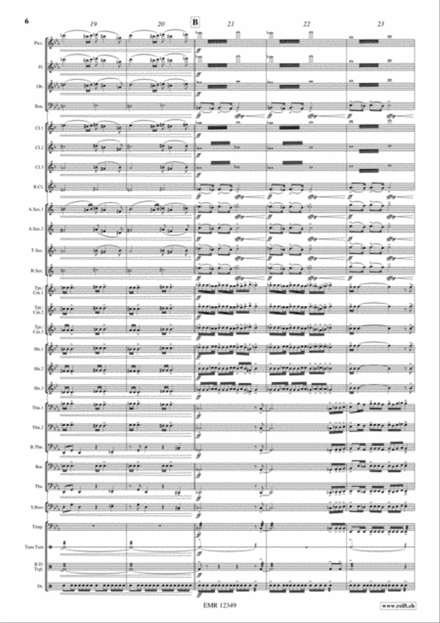 Ceremonial Fanfare Concert Band scores gallery preview page 6
