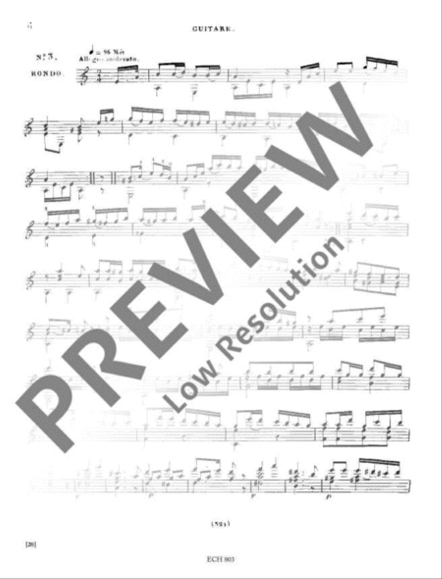 The Complete Works for Guitar Classical Guitar scores gallery preview page 21