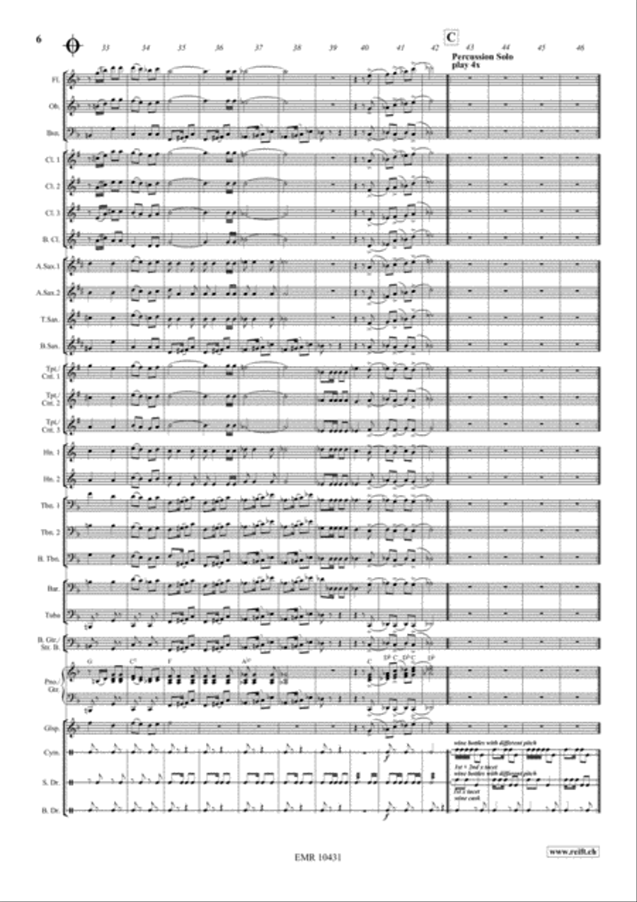 Merlot Da Castelrott Concert Band scores gallery preview page 7