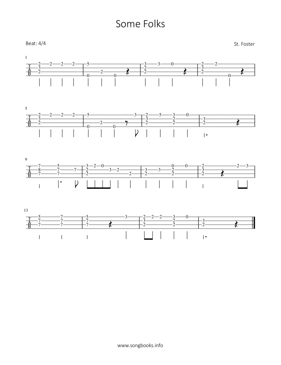 Some Folks Ukulele scores gallery preview page 1