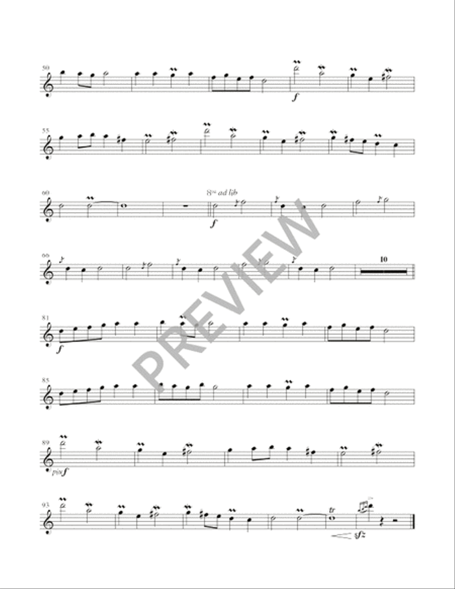 Sing Out, Earth and Skies - Instrument edition Flute scores gallery preview page 5