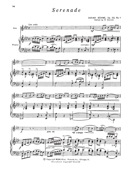 Serenade Op. 22 No. 1