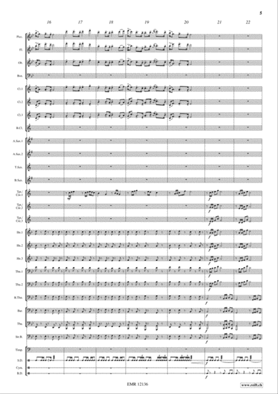 Robert The Bruce's March Concert Band scores gallery preview page 6
