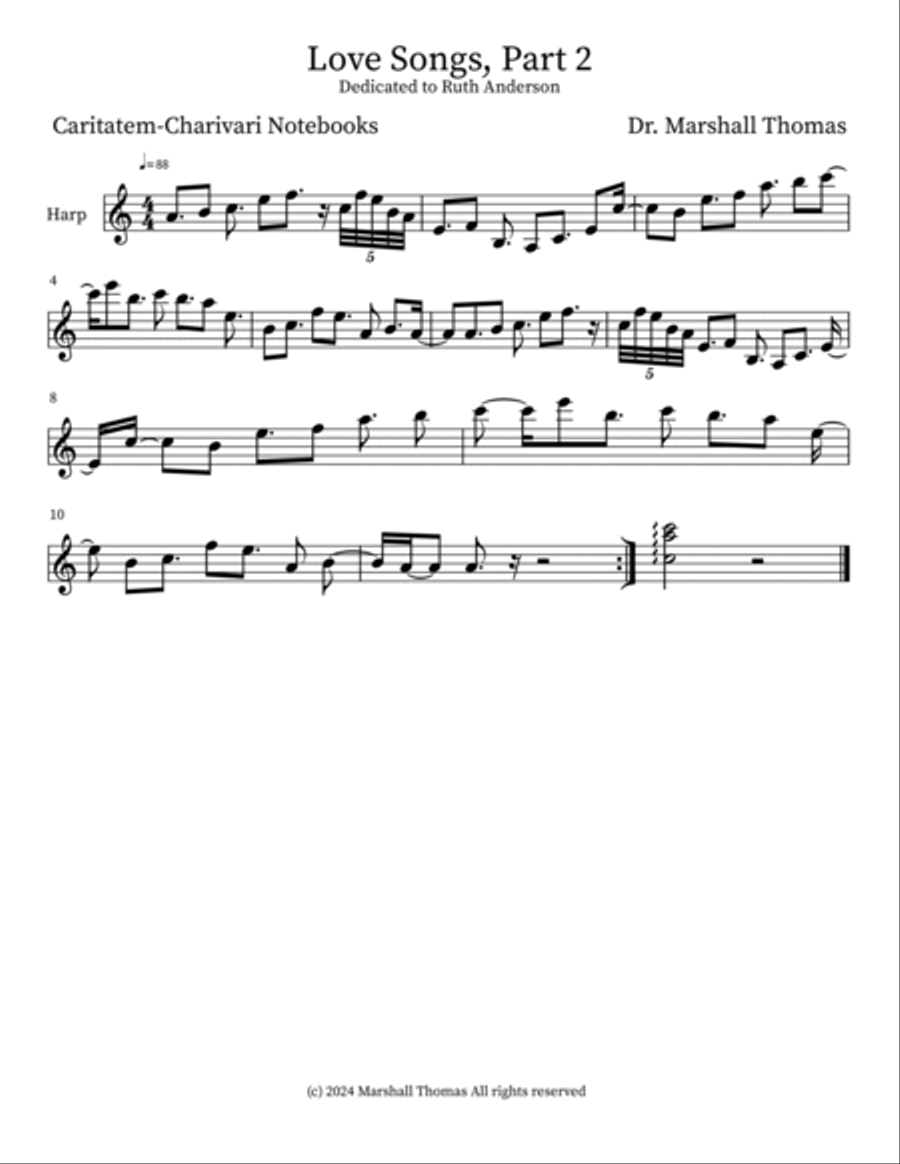 Love Songs, Part 2 Small Ensemble scores gallery preview page 3