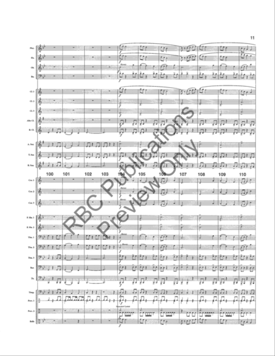 Celtic Legend (Score) Concert Band scores gallery preview page 14