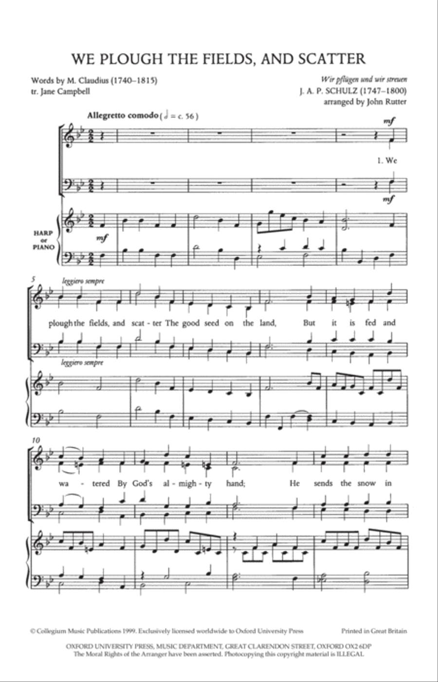 We plough the fields, and scatter 4-Part scores gallery preview page 2