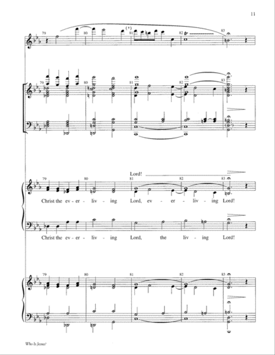 Who Is Jesus? Choir scores gallery preview page 11