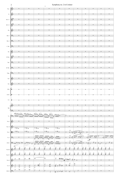 Symphony no. 2 in G Minor, Op. 74 - LeGrand (score)