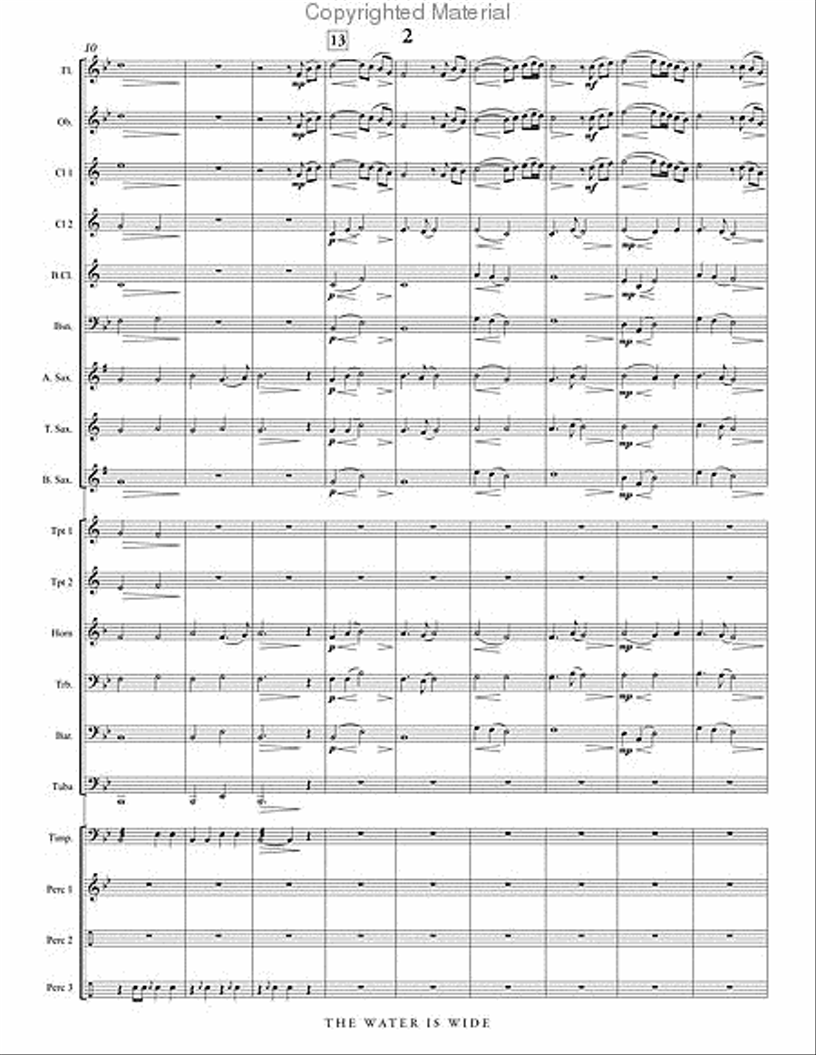 The Water is Wide The Water is Wide Concert Band scores gallery preview page 3