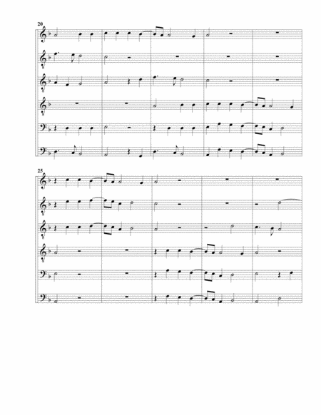 Allegez moy (arrangement for 6 recorders)