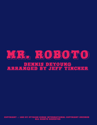 Book cover for Mr. Roboto