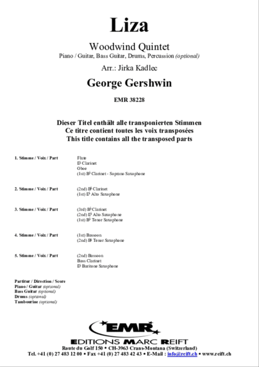 Liza Woodwind Quintet scores gallery preview page 2