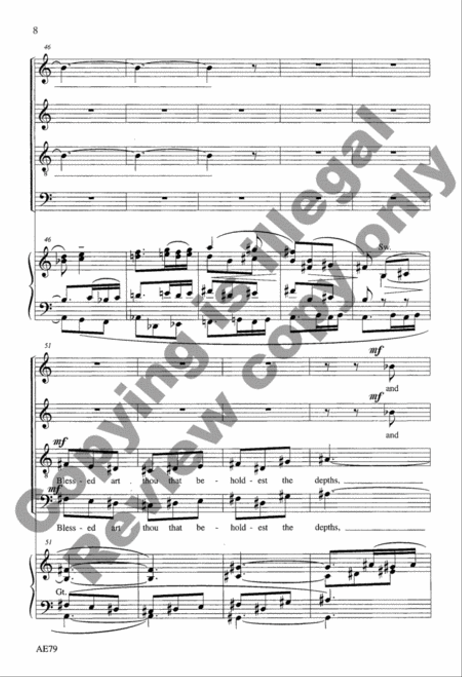 A Song of Praise 4-Part scores gallery preview page 8