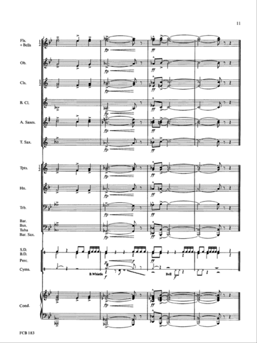 Anchors Aweigh Concert Band scores gallery preview page 11