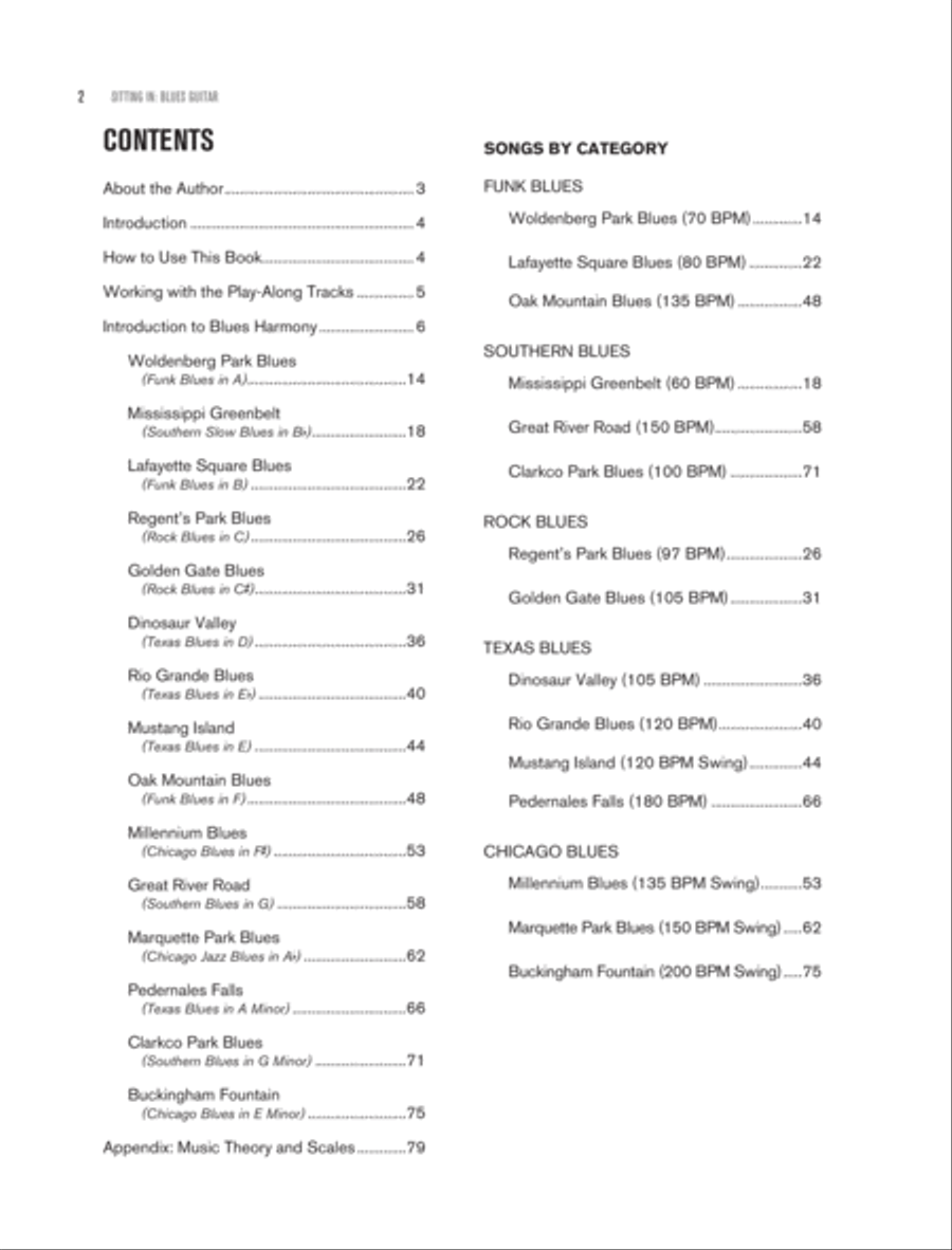 Sitting In -- Blues Guitar Electric Guitar scores gallery preview page 8