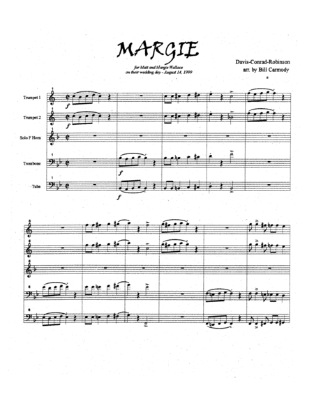 Margie (horn or trombone feature)