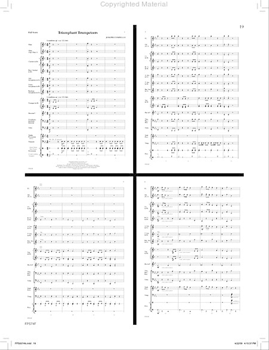 March of the Machines Concert Band scores gallery preview page 20