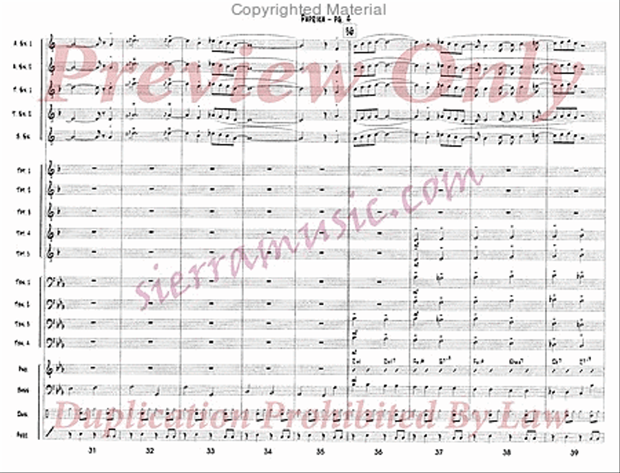 Paprika (MM 1 - Suite Seasonings) Big Band scores gallery preview page 5