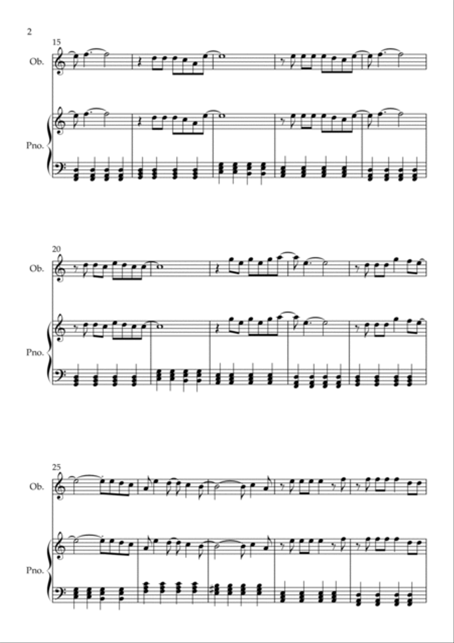 Flowers Piano scores gallery preview page 2