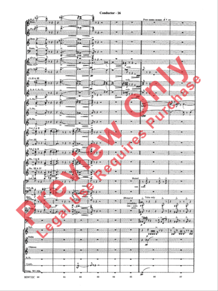 Symphonic Movement Concert Band scores gallery preview page 18