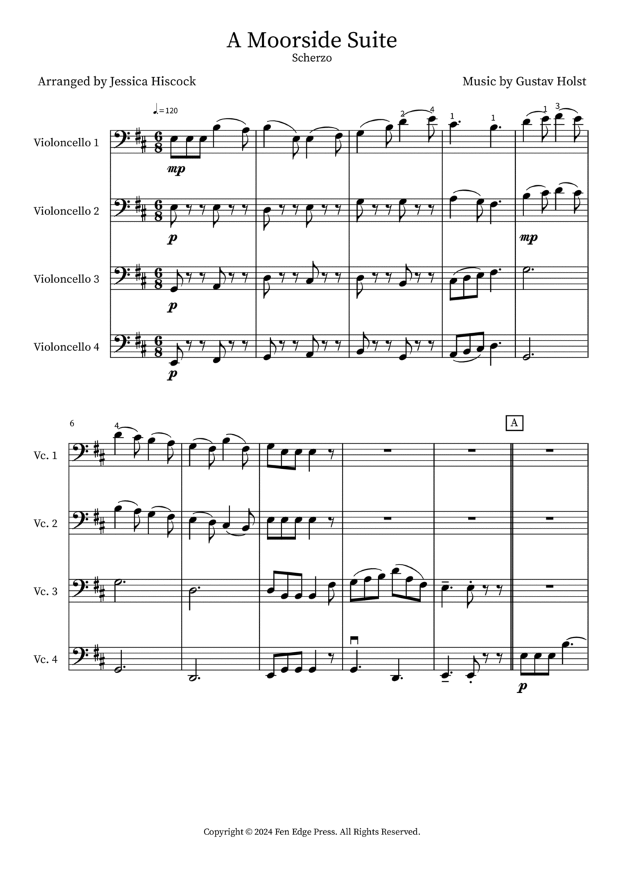 A Moorside Suite School and Community scores gallery preview page 1
