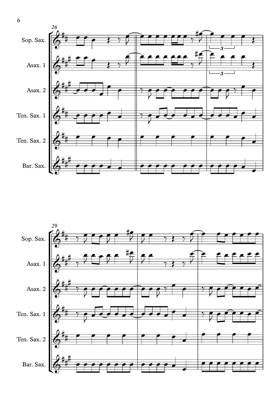 Hells Bells Woodwind Quintet scores gallery preview page 6
