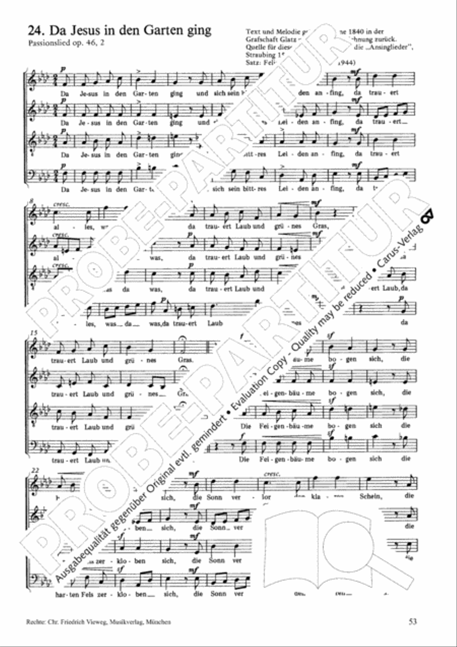 Geistliches Chorbuch der Romantik Choir scores gallery preview page 54
