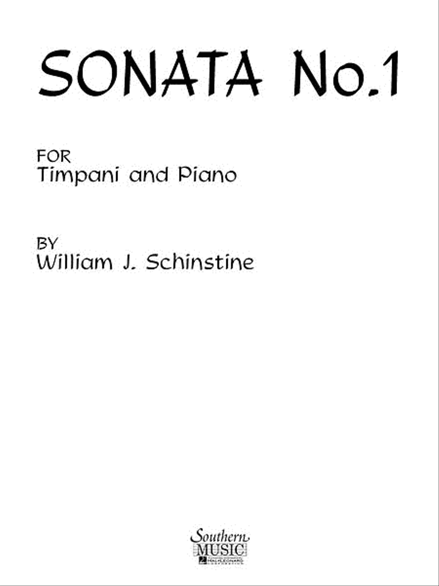 Sonata No. 1 for Timpani Sonata No. 1 for Timpani Piano Accompaniment scores gallery preview page 1