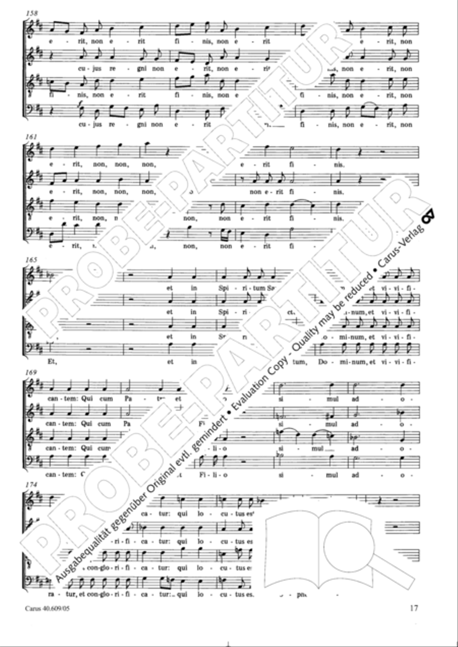 Missa in Angustiis 4-Part scores gallery preview page 18